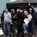 Robert Pattinson a Bel Ami című film forgatásán Budapesten.