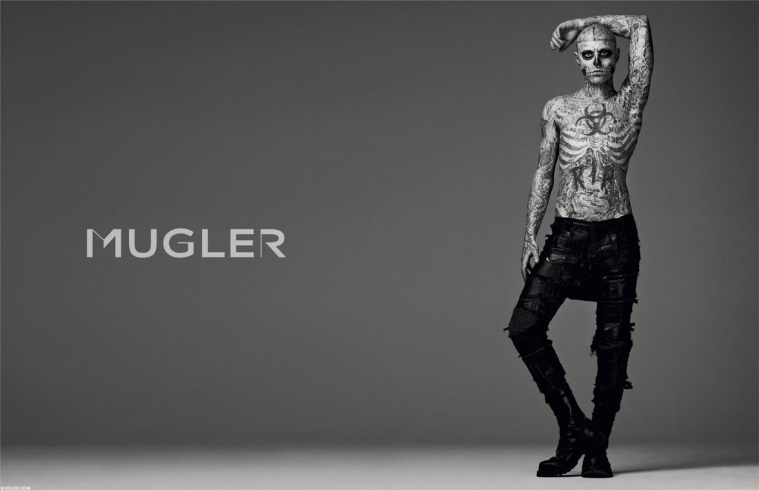 Mugler 2011-2012 ősz-tél, stylist: Nicola Formichetti, modell: Rick Genest