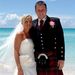 Menyasszony és vőlegény a kubai tengerparton