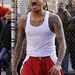 Chris Brown kosarazik. 2011. márciusi fotó