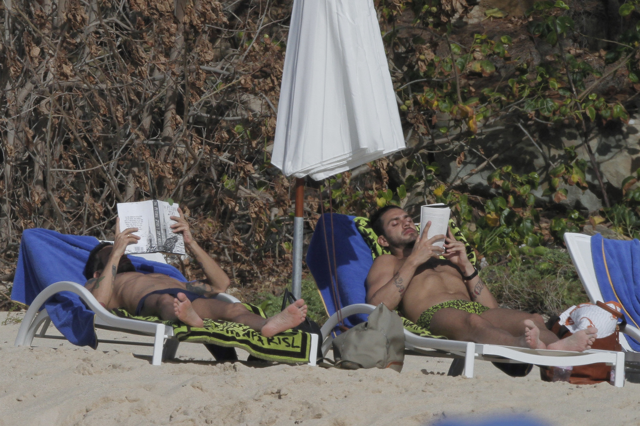 Marc Jacobs és exe, Lorenzo Martone a strandon