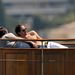Adrien Brody Cannes-ban, a Diesel alapítójának, Renzo Rossónak hajóján