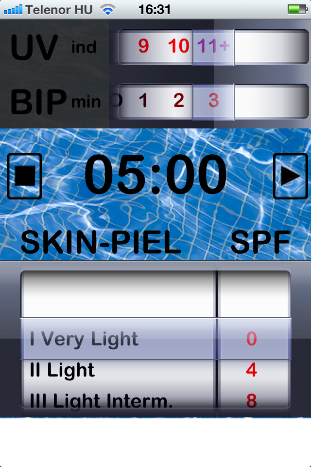 A Sunbath egyszerű napozóprogramja Iphone-on