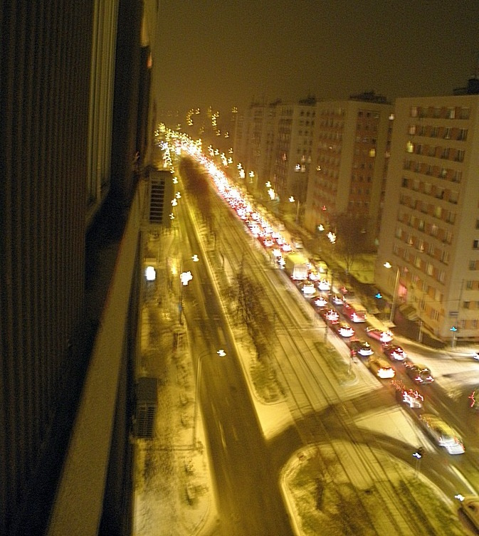 László képe a Leányka utcáról, csütörtök este 6-7 körülről