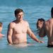 A British and Irish Lions játékosai Ausztráliában strandolnak: a képen középen Owen Farrell