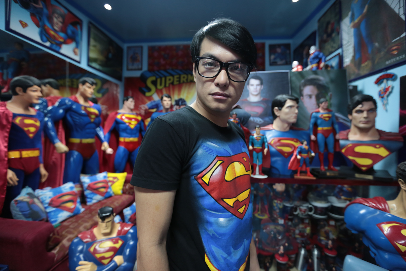 A világ legnagyobb Superman-gyűjteménye is az övé.