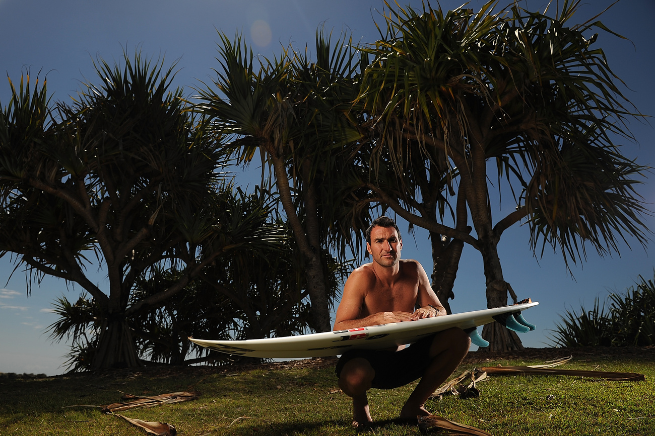 Ausztrália szörfbajnoka a vízben