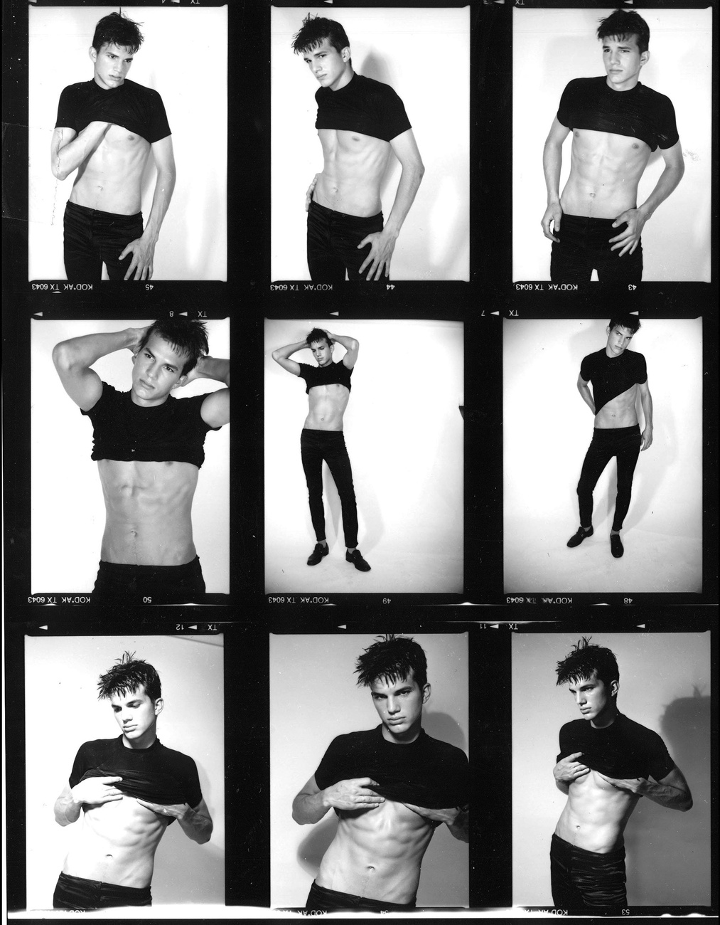 Ashton Kutcher egyik első modellmunkája, 16 éves korában