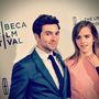 Roberto Aguire és Emma Watson a Tribeca filmfesztiválon.