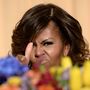 Michelle Obama grimaszol.