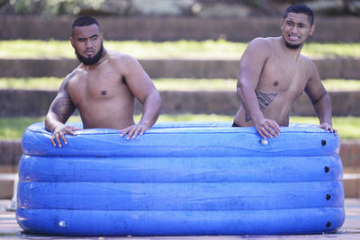 Így fürdőznek a Parramatta Eels játékosai