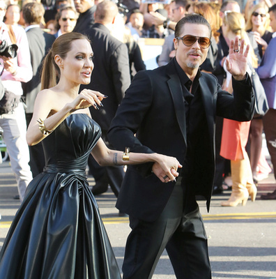 Angelina Jolie a Demóna Los Angeles-i vetítésén.
