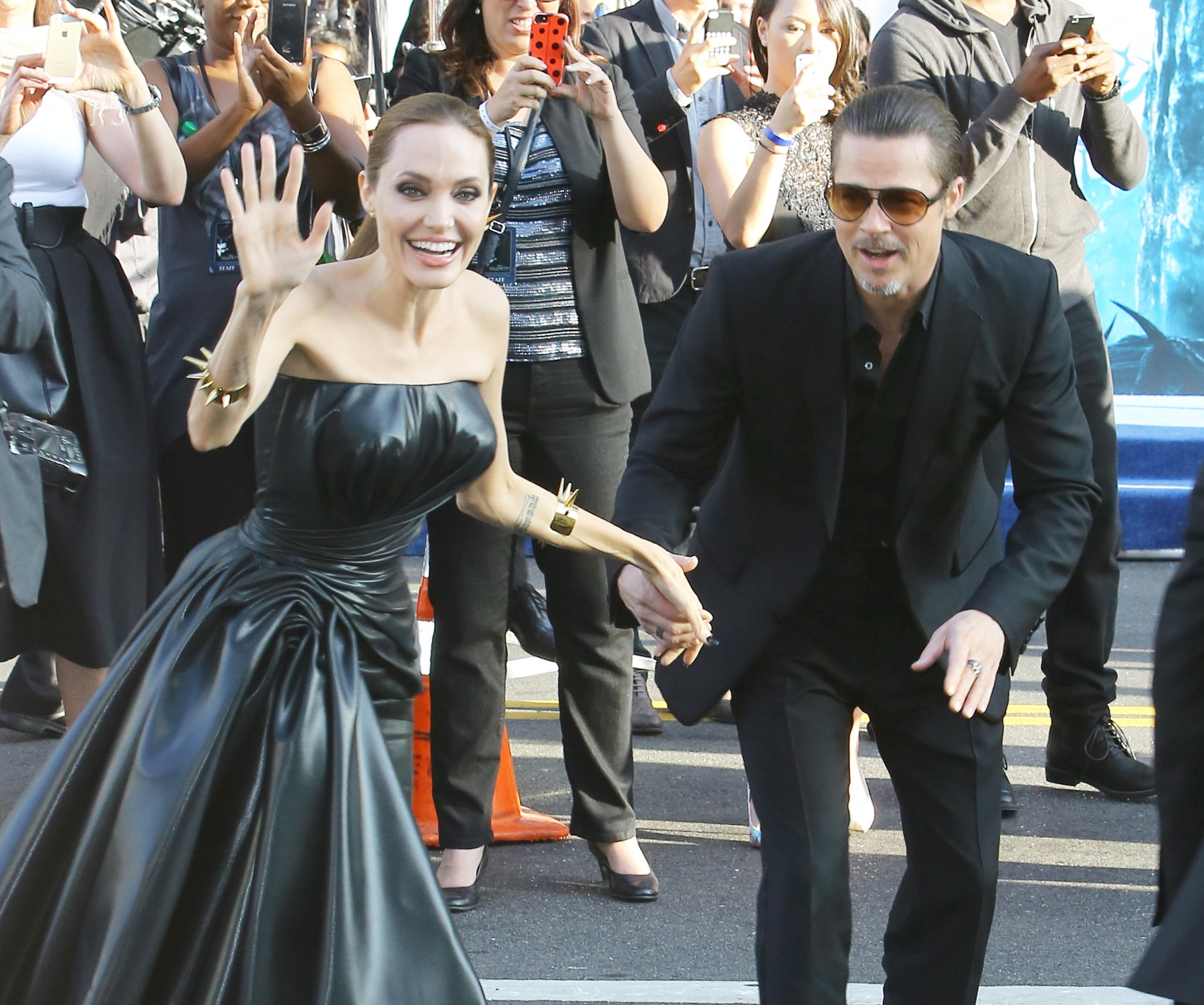 Angelina Jolie a Demóna Los Angeles-i vetítésén.