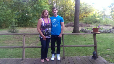 2014. szeptember – Zach Zeiler édesanyjával