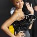 Rihanna egy kívül fekete, belül fehér Marchesa ruhában vett részt a díjátadón.