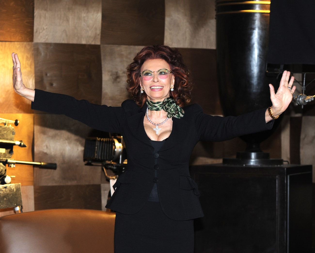 Sophia Loren a 2011-es Armani Haute Couture SS divatbemutatón.