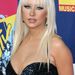 Christina Aguilera furcsa mellel 2009-ben.