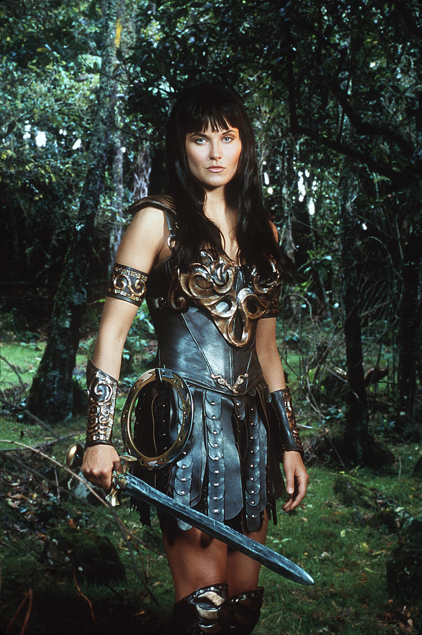 Renée O'Connor, Gabrielle szerepében (Xena, a harcos hercegnő)