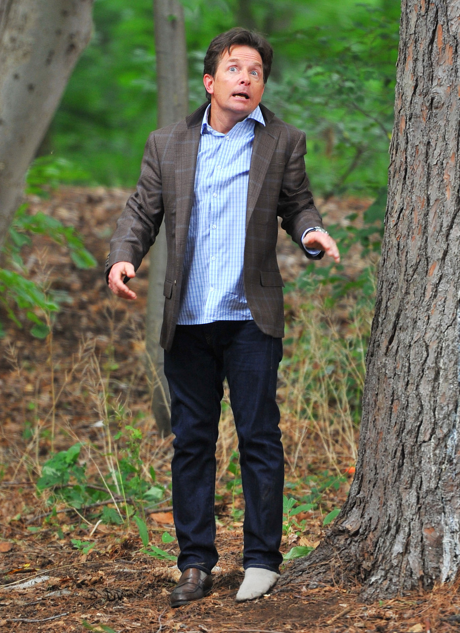Michael J. Fox fák között forgat New Yorkban