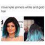 Imádom Kylie Jenner fehér-arany haját