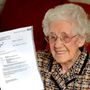 Doris Ayling hamarosan 100 éves lesz, így eléggé meglepődött, amikor terhességi vizsgálatra rendelték be.