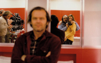 Jeff Bridges és Sam Elliot a Nagy Lebowski forgatása közben - 1997