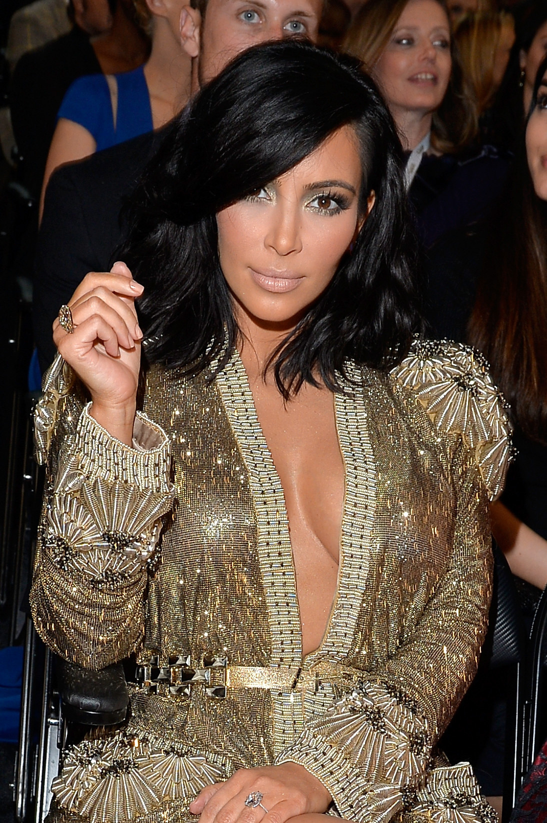 Kim Kardashian a 2015-ös Grammy-díjkiosztón.