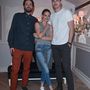 Drake Doremus, Kristen Stewart és Nicholas Hoult  az Equals című film készítőinek rendezett vacsorán