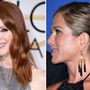 Julianne Moore és Jennifer Aniston 2015-ös, Golden Globe-os frizurái. Ha egyetlenegyszer ment ki hozzájuk a fodrász, egyenként akkor is több mint félmillióba kerültek.