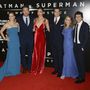 Amy Adams, Ben Affleck, Gal Gadot, Henry Cavill, Holly Hunter és Jesse Eisenberg a film londoni premierjén.