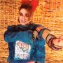 1984-ben Madonna nem tett fel magának olyan kérdéseket, hogy két szín megy-e egymáshoz. Ezt a dzsekit egyébként Keith Haring díszítette.