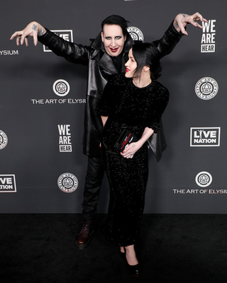Manson és Usich tavaly, a Vanity Fair Oscar-buliján, februárban.