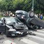A balesetben többen is megsérültek.