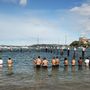 Az ausztrál rögbiválogatott fürdőzik