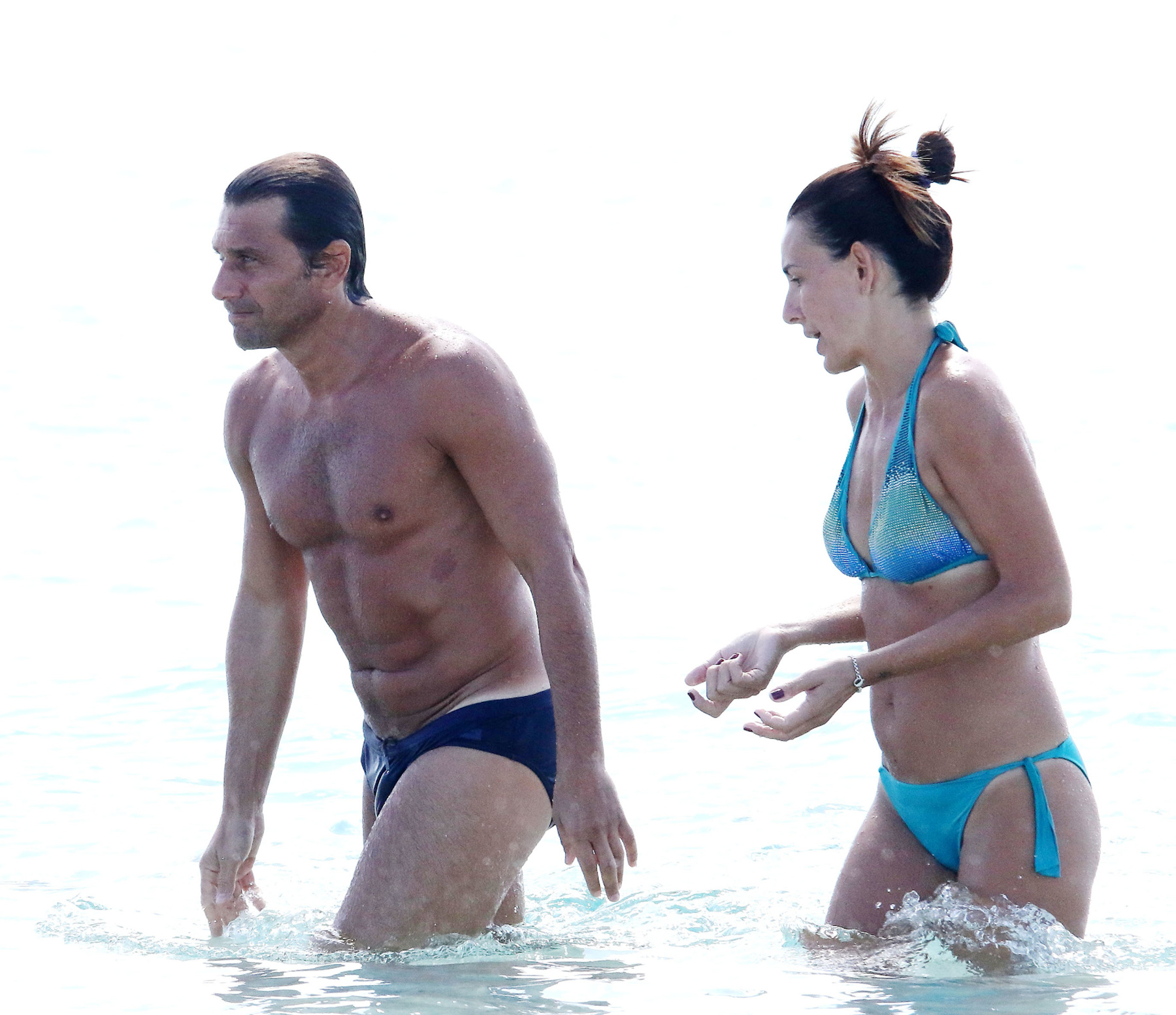 Az olasz válogatott edzője a feleségével nyaral, akinek neve Elisabetta Muscarello