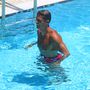 Cristiano Ronaldo Miami bármelyik strandját választhatta volna, de a múlt hétvégén inkább a hotel medencéjében fürdött.