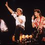 Egy 1984-es fotó a Duran Duran együttesről, akik akkor popkarrierjük csúcsán voltak éppen. Középen Simon Le Bon énekes.