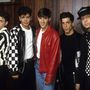 Egy csoportkép a New Kids on the Blockról 1989-ből. Balról jobbra: Joey McIntyre, Jordan Knight, Jonathan Knight, Danny Wood és Donnie Wahlberg.