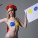 Kampányfotó egy FEMEN-aktivistáról