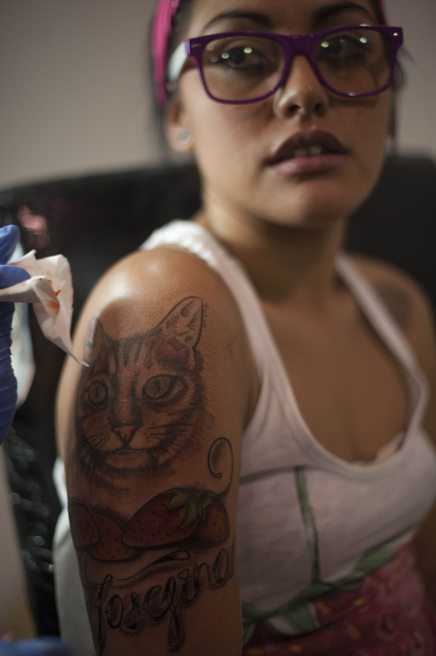 Maria Jose Cristerna, a Vampire Womanként (Vámpírnő) emlegetett tetoválóművész, mellesleg ügyvéd