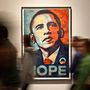 Obama emblematikus választási plakátja.