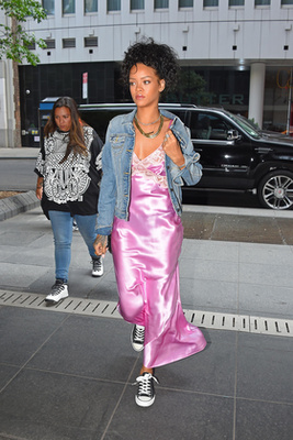 Rihanna New Yorkban az utcán 2014 júliusában